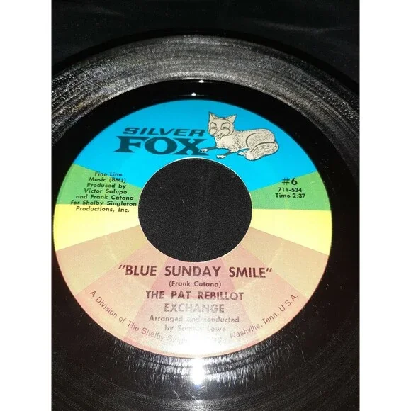 45 RPM Silver Fox The Pat Rebillot Exchange Oh Happy Day/Blue Sunday Smile Vtg - Picture 4 of 6